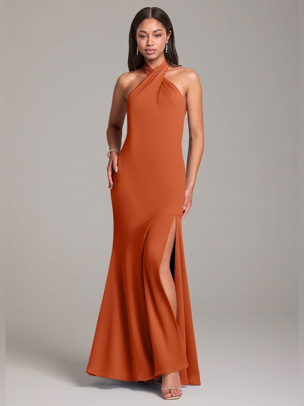 Azazie Lorena Satin Dress